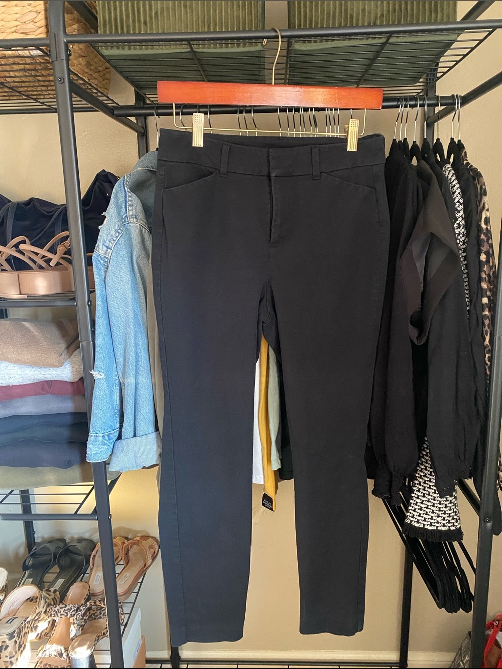 Old Navy Black Straight-Leg Pants
